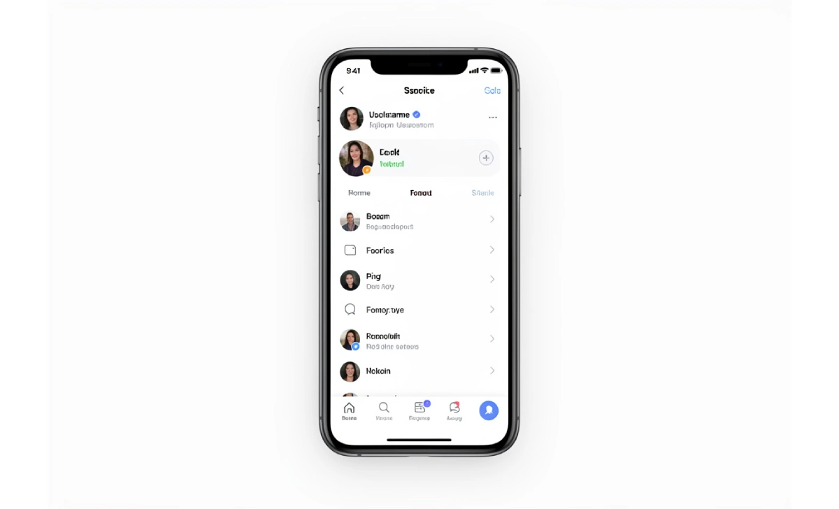 Smartphone showing a social media profile page representing the online username alexousa104