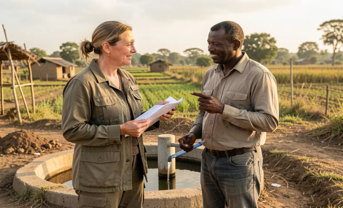 Daniela Franco danielafrancogtz working on an international development project at GTZ GIZ in a rural community