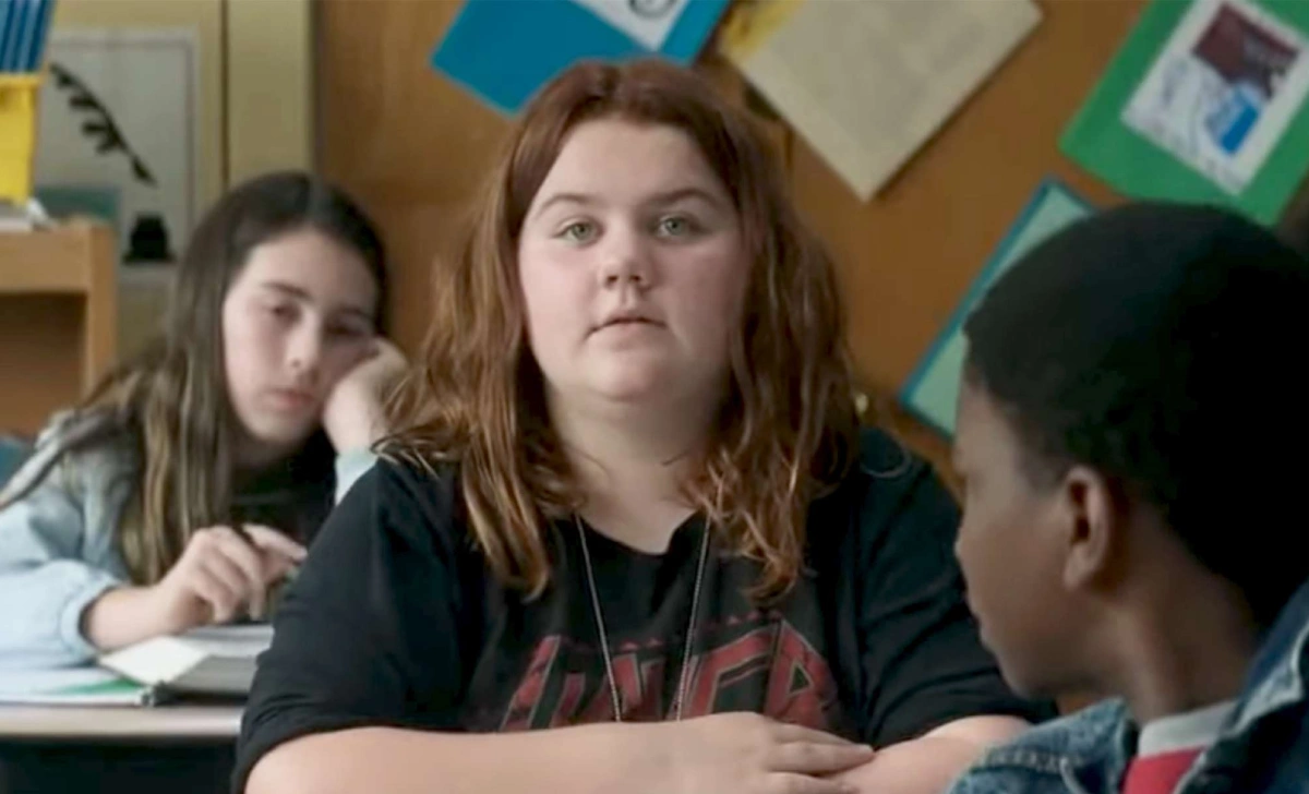 Georgette Falcone in a black prom gown with pink Dr. Martens boots in 2026