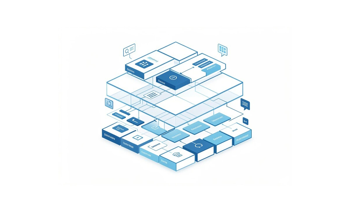 OptionDiv4 digital framework showing modular option containers and flexible decision paths for web development