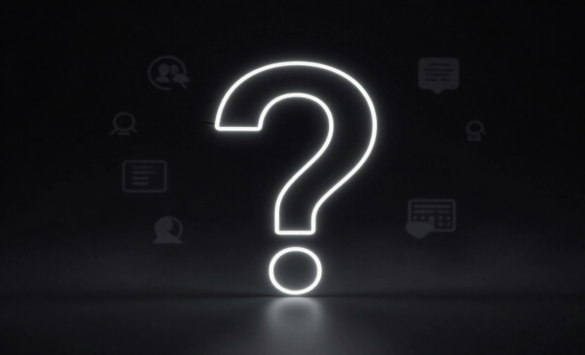 WhosValora viral internet mystery shown as a glowing question mark on a dark digital background