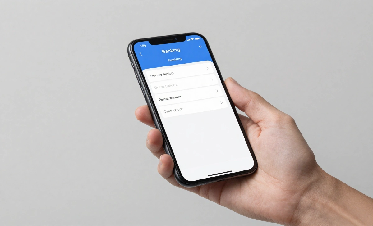 Person checking an rblcashrbl transaction entry on RBL Bank mobile app to raise a dispute