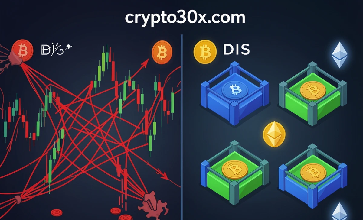 Crypto30x.com DIS Dynamic Isolation System protecting high leverage cryptocurrency trades with separate position containers