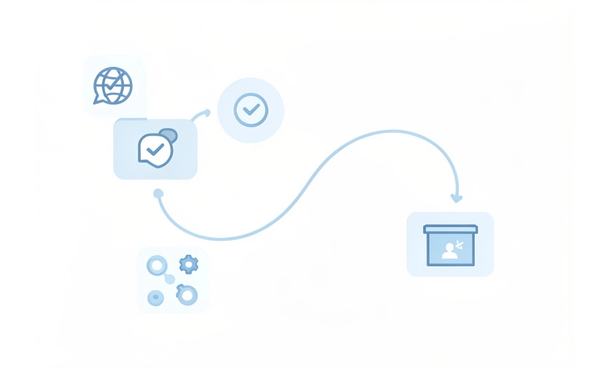 A diagram showing customer data touchpoints across a simplified journey map