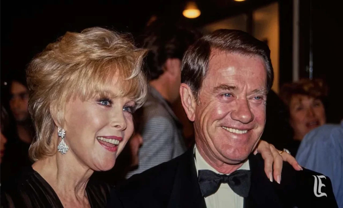 Charles Donald Fegert and Barbara Eden at a Chicago event in 1977