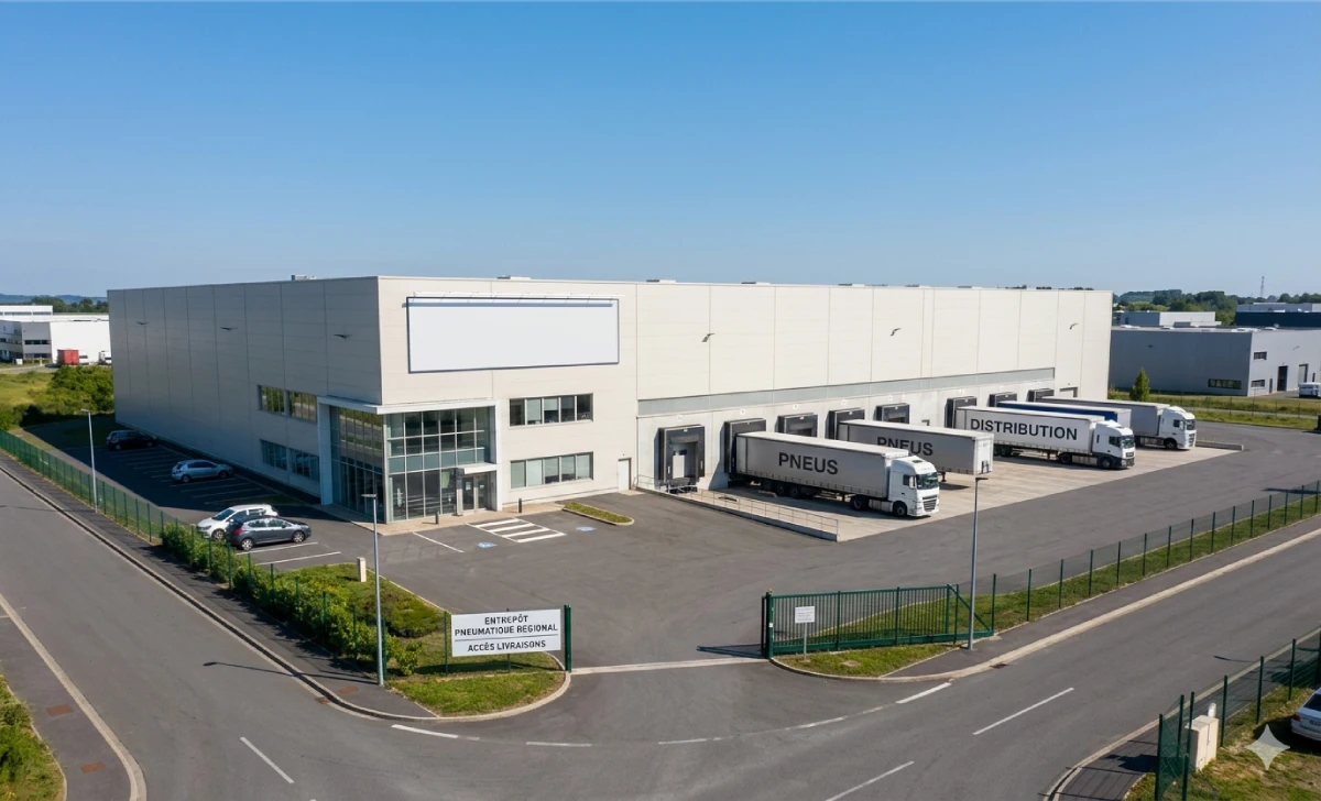 Copadex tire distribution warehouse in France, the company behind the TribuPneu platform