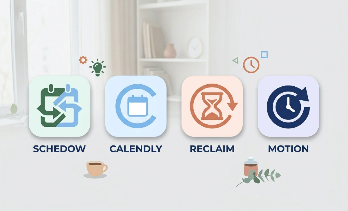 Schedow compared to Calendly, Reclaim, and Motion scheduling tools in 2026
